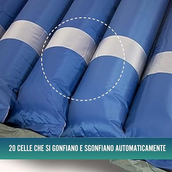 Materasso Antidecubito ad Aria con Compressore Silence per Letto