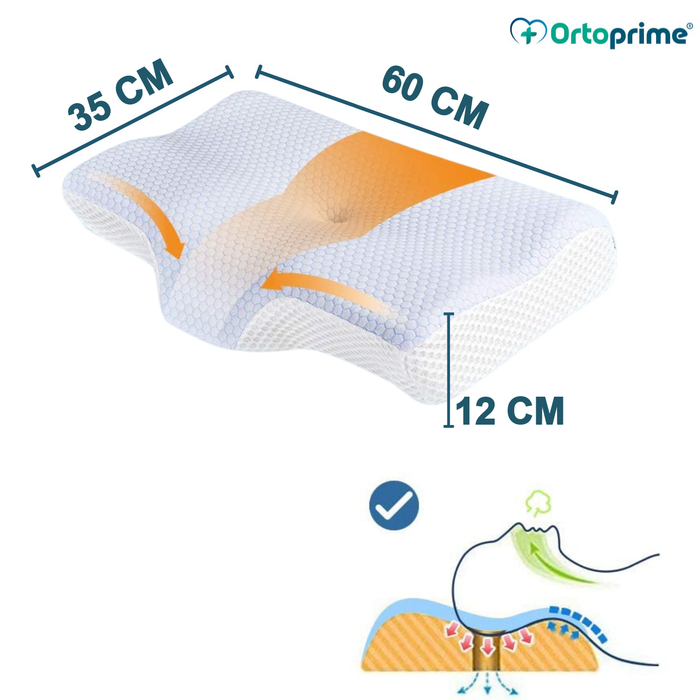 Cuscino Cervicale Ergonomico in Memory Foam | Riposo Ristoratore