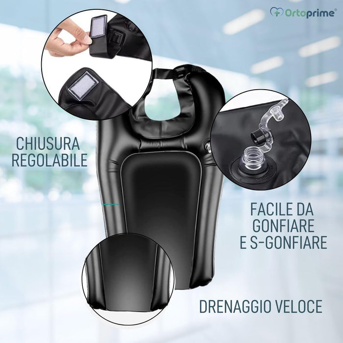 Lavabo Portatile Ergonomico Gonfiabile | Comodo e Sicuro