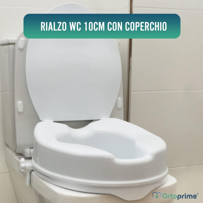 Sollevatore WC con e senza Coperchio | Resistente 223 kg