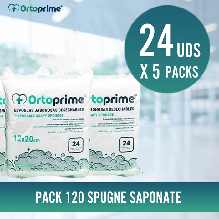 Spugne Saponose Monouso Scatola 120 Unità