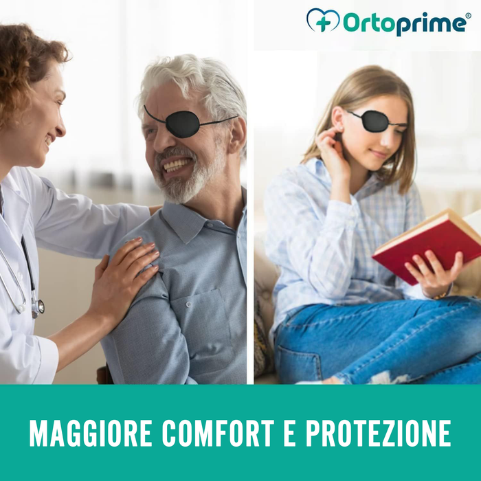Patches per Occhi con Fascia Regolabile | Pacco di Due Unità