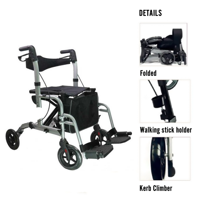 Rollator con Sedia | Rollator + Sedia a Rotelle