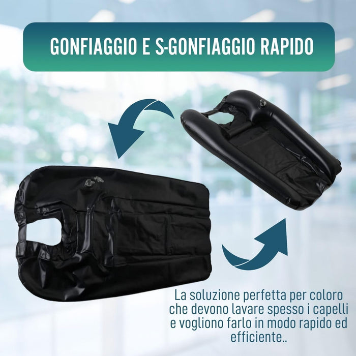 Lavabo Portatile Ergonomico Gonfiabile | Comodo e Sicuro