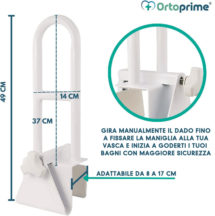 Maniglia per Vasca da Bagno | Barra di Sicurezza Antiscivolo