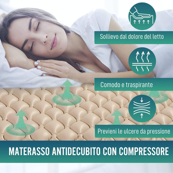 Materasso Antidecubito con Compressore e Cellule d'Aria Alternante