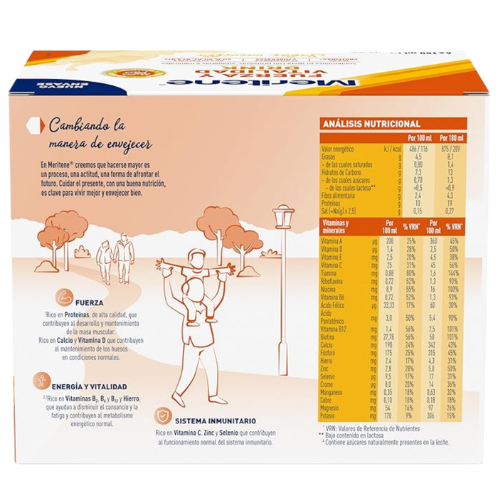 Meritene Confezione da 6 bottiglie Integratore Alimentare | 2 Gusti