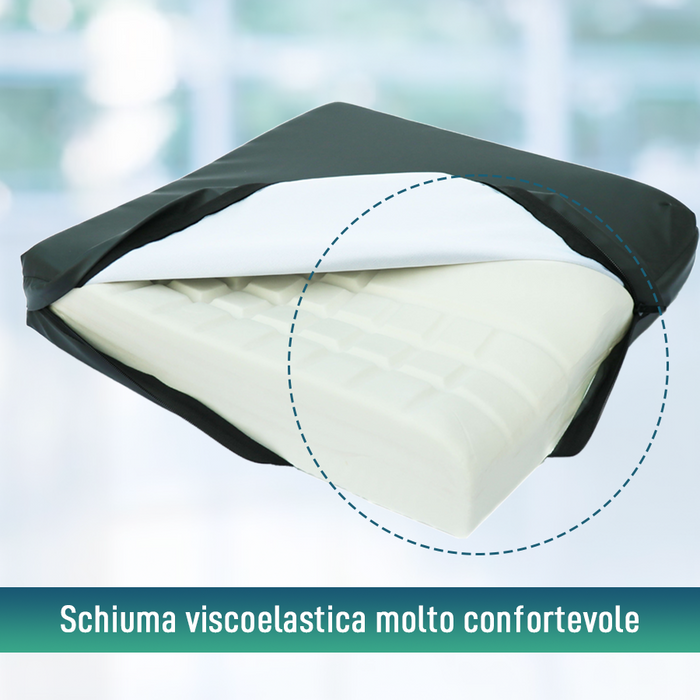 Cuscino Antidecubito Anatomico Quadrato in Memory Foam | Effetto Memoria