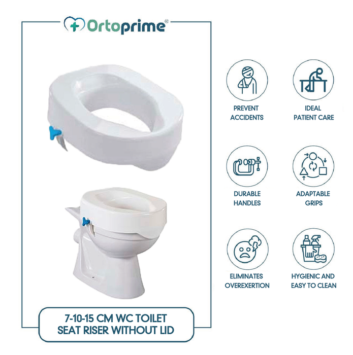 Rialzo WC senza Tappo con Altezza 7-10-15 cm | Modello Universale