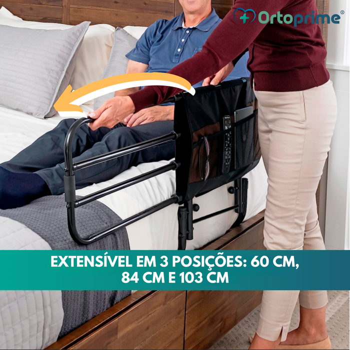 Ringhiera Estensibile con Sistema Ribaltabile Pieghevole per Letto
