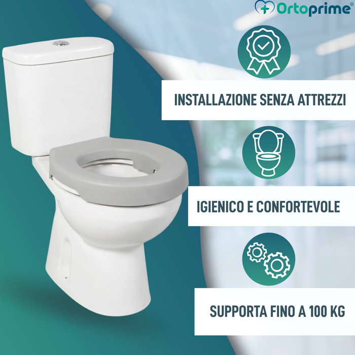 Sedile WC morbido 3 cm Grigio