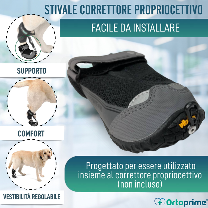 Stivale per Correttore Propriocettivo Canino | Suola in Gomma