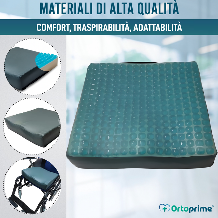 Cuscino Antidecubito Visco Gel Zona Ischiatica 85 kg/m3