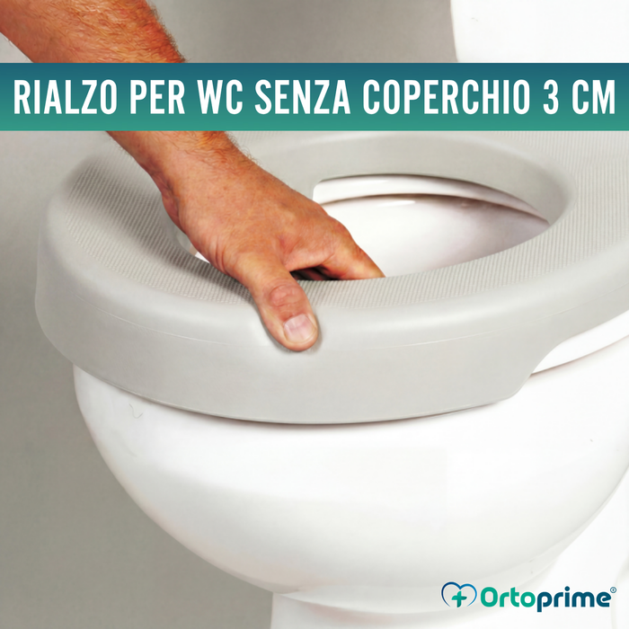 Sedile WC morbido 3 cm Grigio