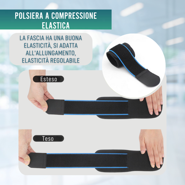 BraceUP Fascia da Polso - Tutore Polso, Polsiera per Tendinite Polso, Polsiera Ortopedica, Cinturino di Compressione, Tennis, Palestra, Allenamento (Argento BraceUP Fascia da Polso - Tutore Polso, Polsiera per Tendinite Polso, Polsiera Ortopedica, Cinturino di Compressione, Tennis, Palestra, Allenamento (Argento