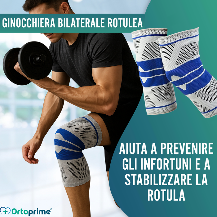 Ginocchiera Regolabile per Menisco e Legamento Protettrice della Rotula