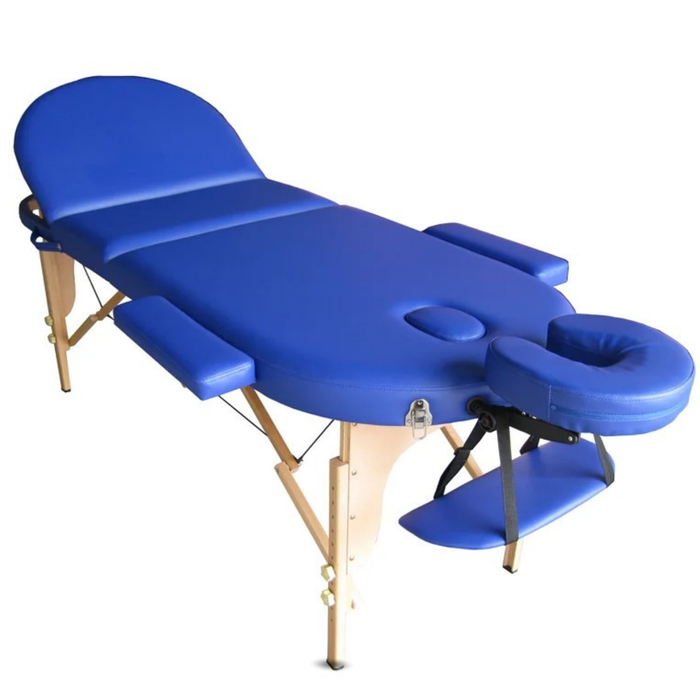 Lettino Professionale Pieghevole in Legno per Fisioterapia a 3 Sezioni