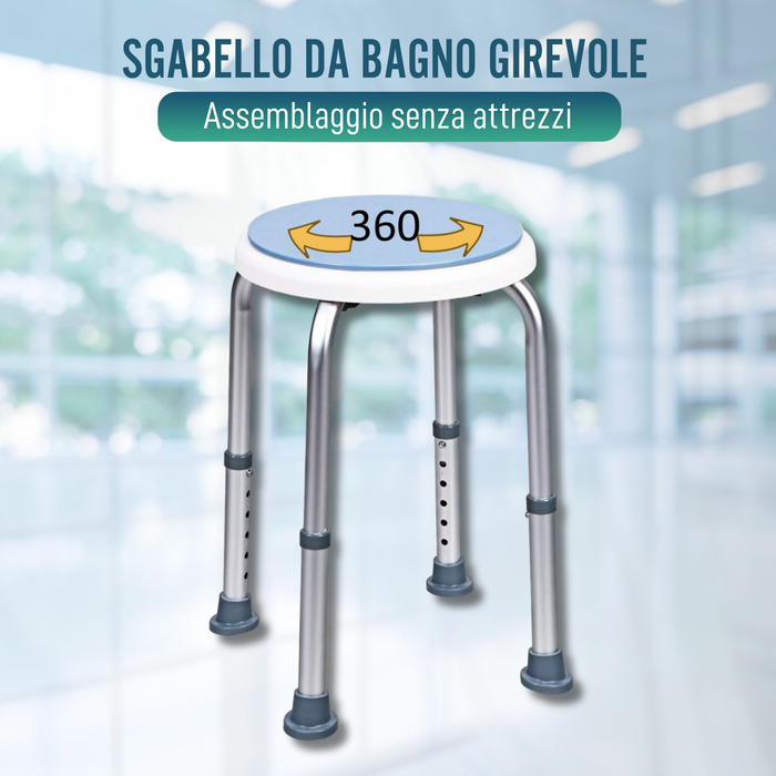 Sgabello da Bagno Girevole