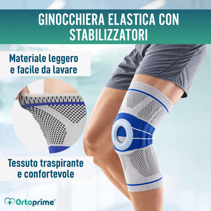Ginocchiera Regolabile per Menisco e Legamento Protettrice della Rotula