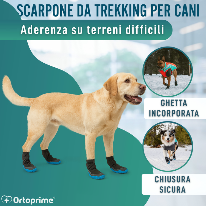 Stivale Invernale Alto per Cani | Suola Antiscivolo