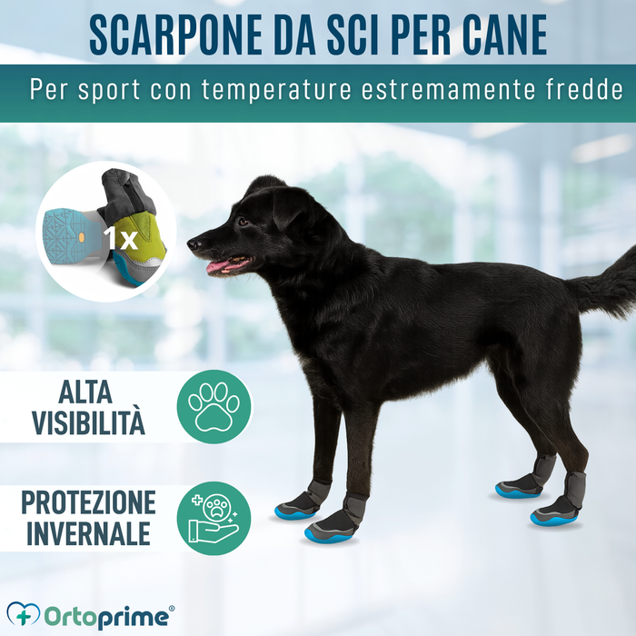 Stivale Invernale Alto per Cani | Suola Antiscivolo