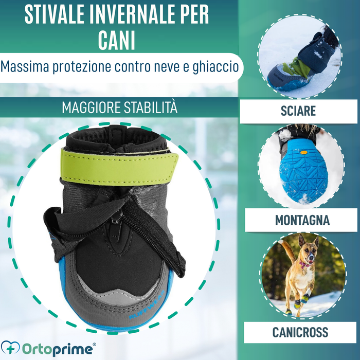 Stivale Invernale Alto per Cani | Suola Antiscivolo