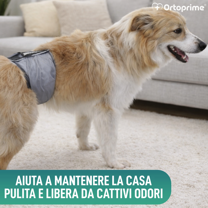 Fascia Antileak per Incontinenza Canina | Cane Maschio