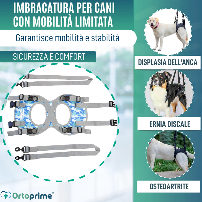 Imbracatura per Cani con Mobilità Ridotta alle Zampe Posteriori