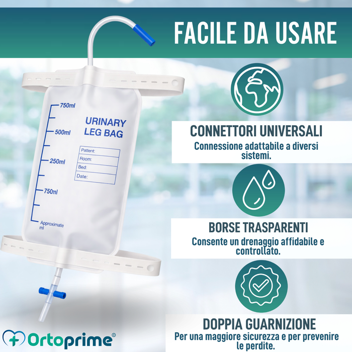 Sacca Urina da Gamba | Collettore Urinario Monouso