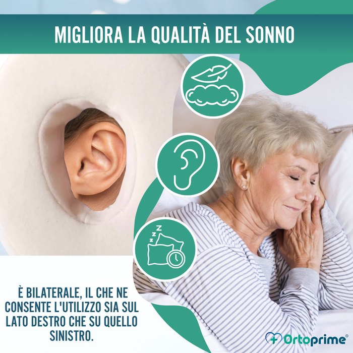 Cuscino Antidecubito per Orecchio con Foro Regolabile