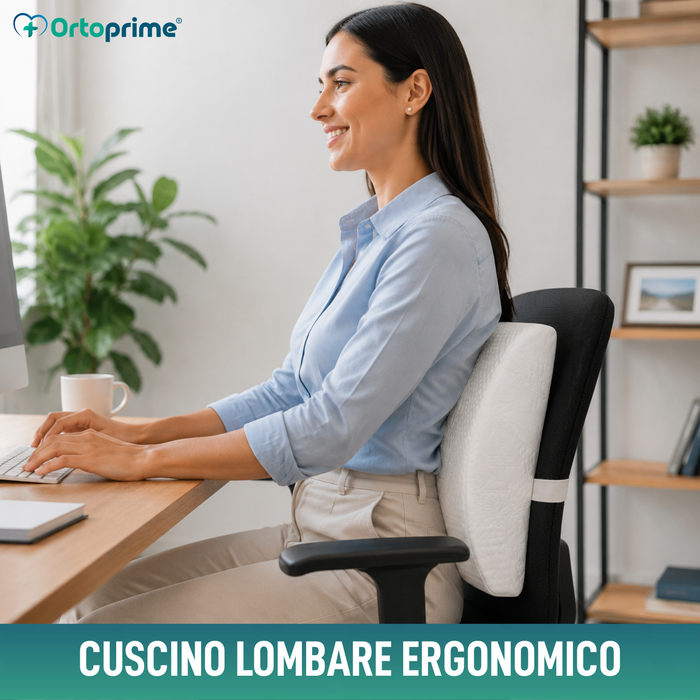 Cuscino Lombare in Memory Foam | Bianco