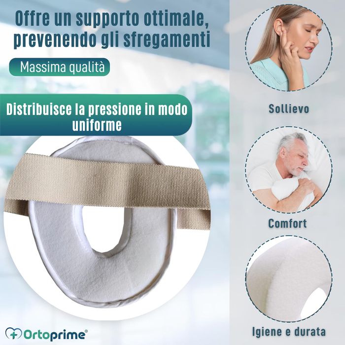 Cuscino Antidecubito per Orecchio con Foro Regolabile