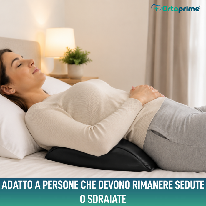 Cuscino Lombare in Schiuma Memory Foam | Nero