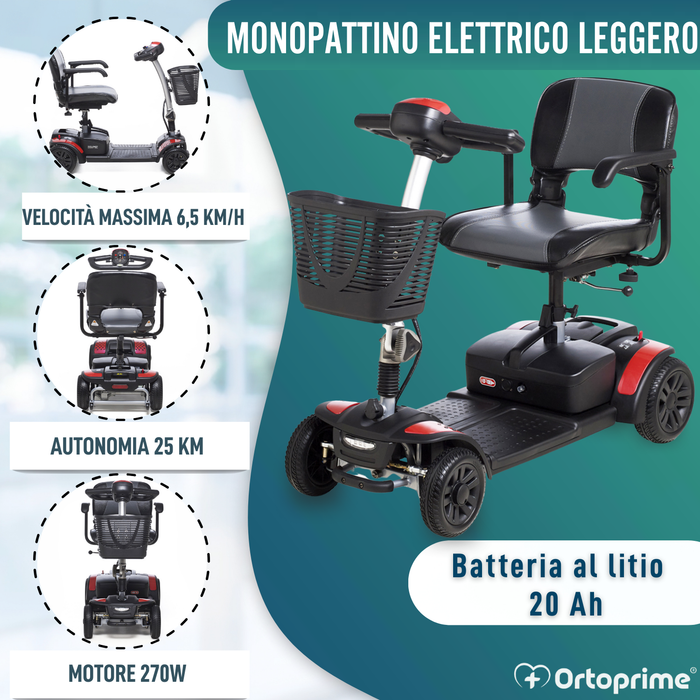 Scooter Elétrico com Bateria de Lítio 20Ah | 8 Cores