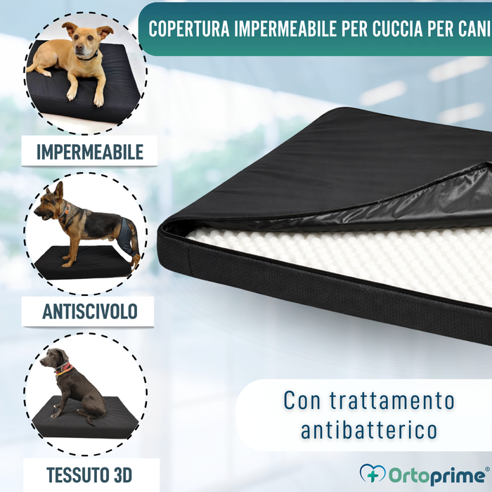 Fodera Impermeabile per Materasso Ortopedico Canino | 4 Misure