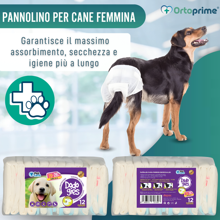 Pannolini per Cani Femmine e Cuccioli | Alta Assorbenza