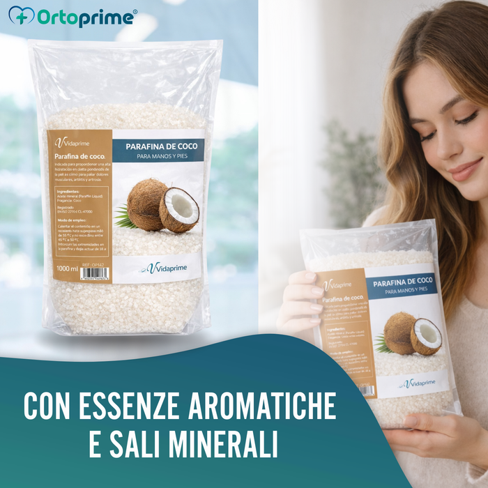 Pacchetto Paraffina Antiossidante per Mani e Piedi 3000 ml | Cocco