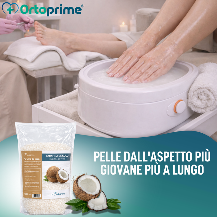Pacchetto Paraffina Antiossidante per Mani e Piedi 3000 ml | Cocco