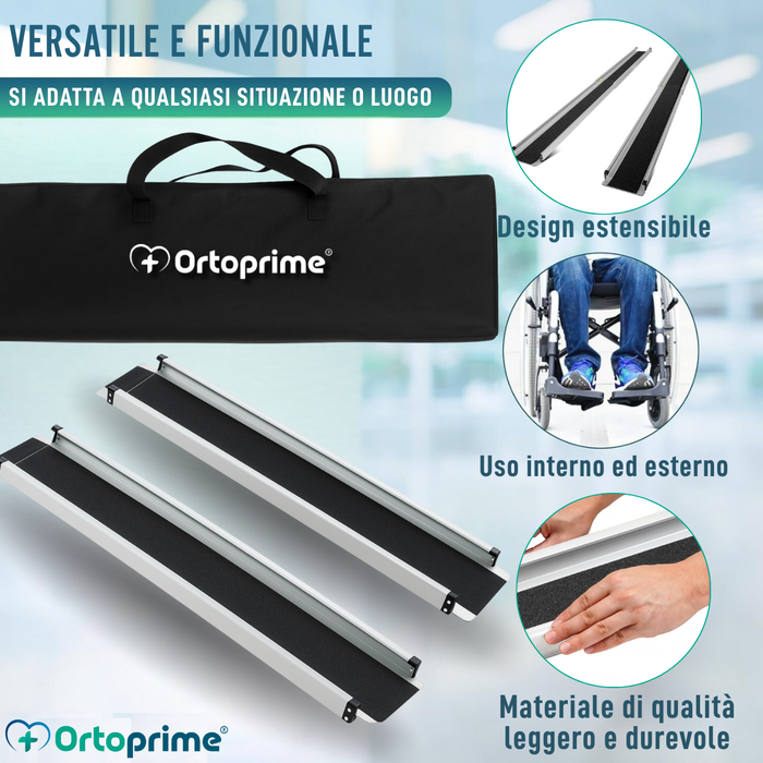 Rampe Telescopiche per Sedia a Ruote 270kg | Resistenti