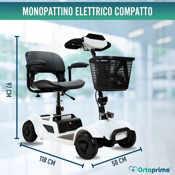 Scooter Elettrico di Ultima Generazione | Ruote Grandi 24cm