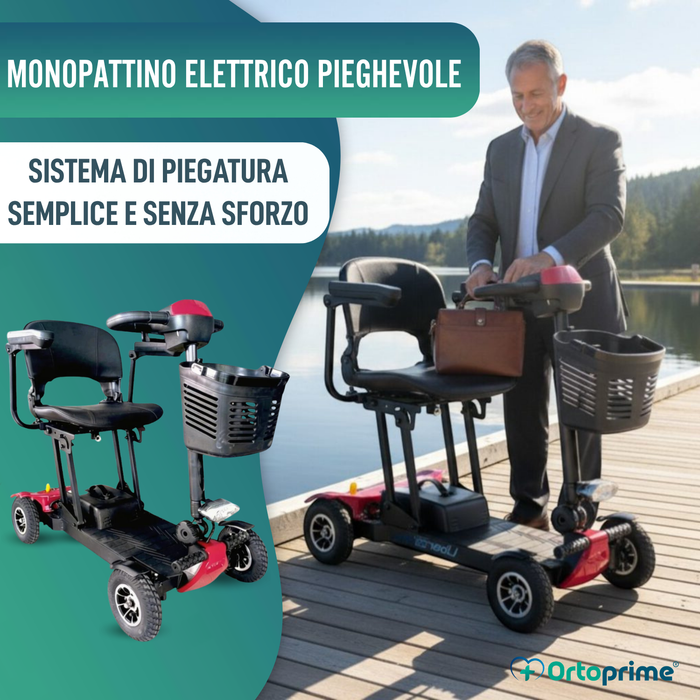 Scooter Elettrico Leggero e Pieghevole | Struttura in Alluminio
