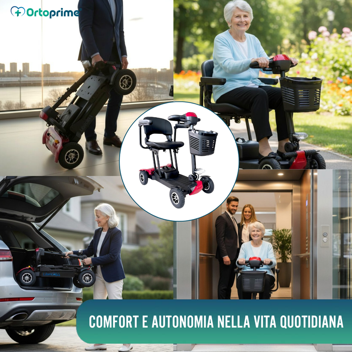 Scooter Elettrico Leggero e Pieghevole | Struttura in Alluminio