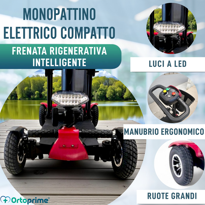Scooter Elettrico Leggero e Pieghevole | Struttura in Alluminio
