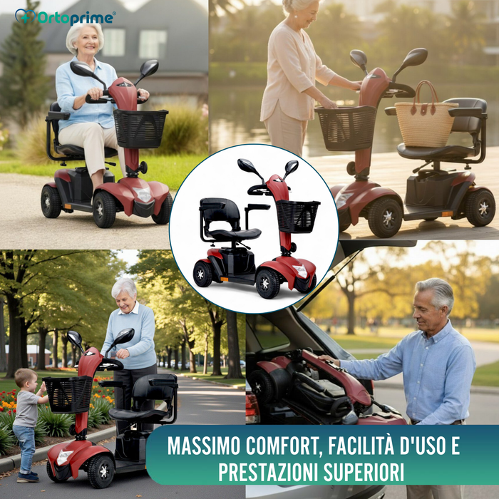 Scooter Elettrico di Ultima Generazione | Ruote Grandi 24cm