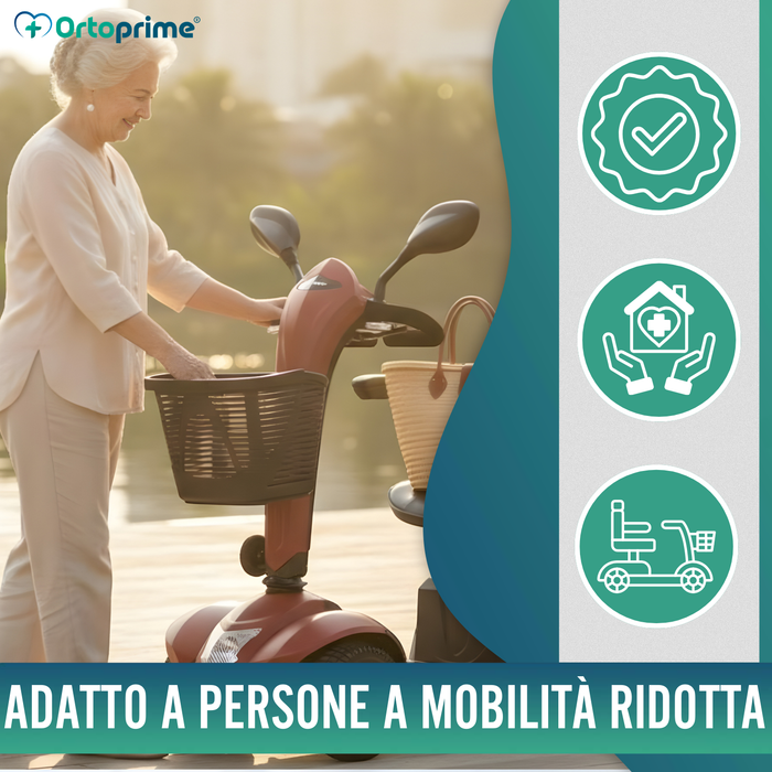 Scooter Elettrico di Ultima Generazione | Ruote Grandi 24cm