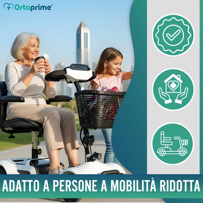 Scooter Elettrico Intelligente con NFC | 4 Ruote