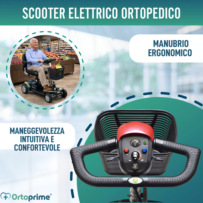 Scooter Elettrico Compatto con Zaino Portaoggetti
