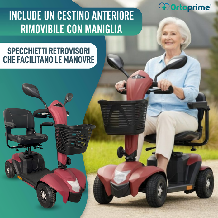 Scooter Elettrico di Ultima Generazione | Ruote Grandi 24cm