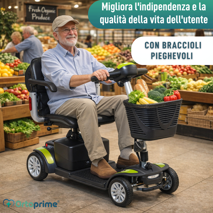 Scooter Elettrico Compatto con Zaino Portaoggetti