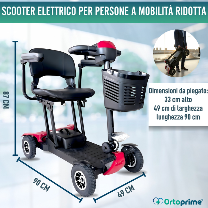 Scooter Elettrico Leggero e Pieghevole | Struttura in Alluminio